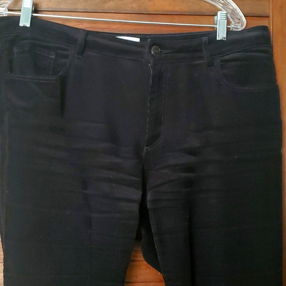 Loft black corduroy skinny jeans